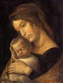 Virgen con el niño pintor renacentista Andrea Mantegna